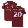 Nicolas Mezquida Colorado Rapids Autographed Match-Used #20 Maroon Jersey from the 2020 MLS Season