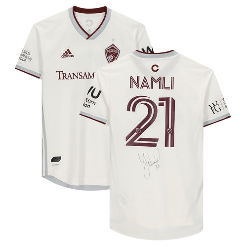 Younes Namli Colorado Rapids Autographed Match-Used #21 White Jersey from the 2020 MLS Season