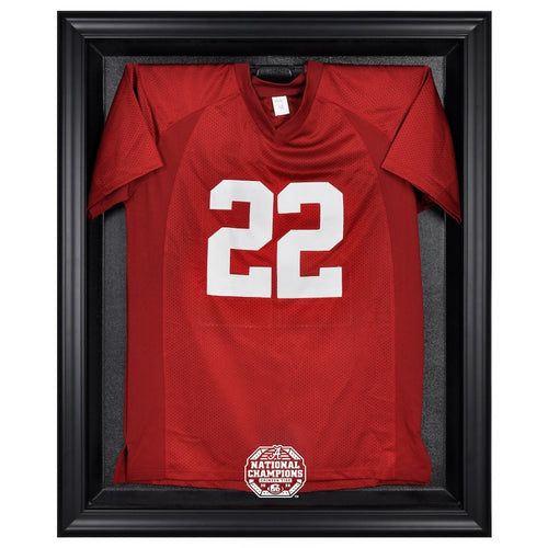 Alabama Crimson Tide College Football Playoff 2020 National Champions Framed Black Logo Jersey Display Case