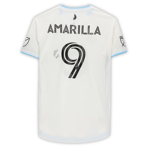 Luis Amarilla Minnesota United FC Autographed Match-Used #9 White Jersey from the 2020 MLS Season
