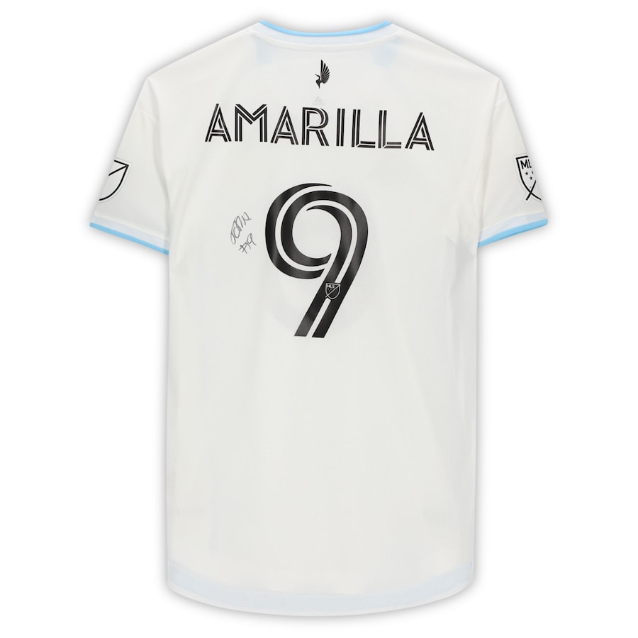 Luis Amarilla Minnesota United FC Autographed Match-Used #9 White Jersey from the 2020 MLS Season
