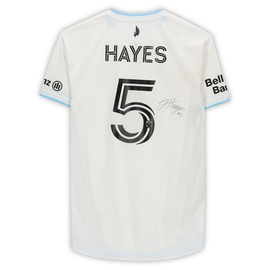 Jacori Hayes Minnesota United FC Autographed Match-Used #5 White Jersey from the 2020 MLS Season