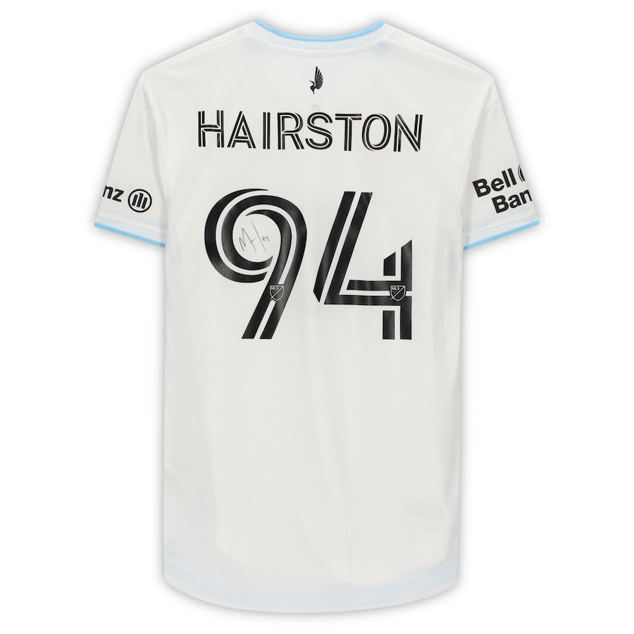 Marlon Hairston Minnesota United FC Autographed Match-Used #94 White Jersey from the 2020 MLS Season