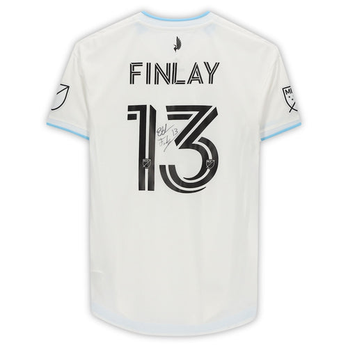 Ethan Finlay Minnesota United FC Autographed Match-Used #13 White Jersey from the 2020 MLS Season