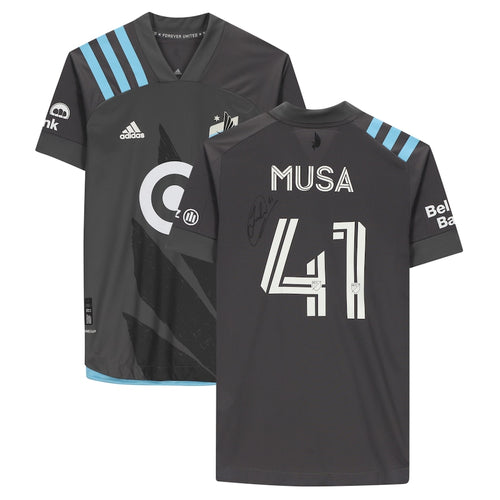 James Musa Minnesota United FC Autographed Match-Used #41 Gray Jersey from the 2020 MLS Season
