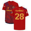 Jeizon Ramirez Real Salt Lake Match-Used #28 Red Jersey from the 2020 MLS Season