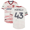 Justin Portillo Real Salt Lake Autographed Match-Used #43 White Jersey from the 2020 MLS Season