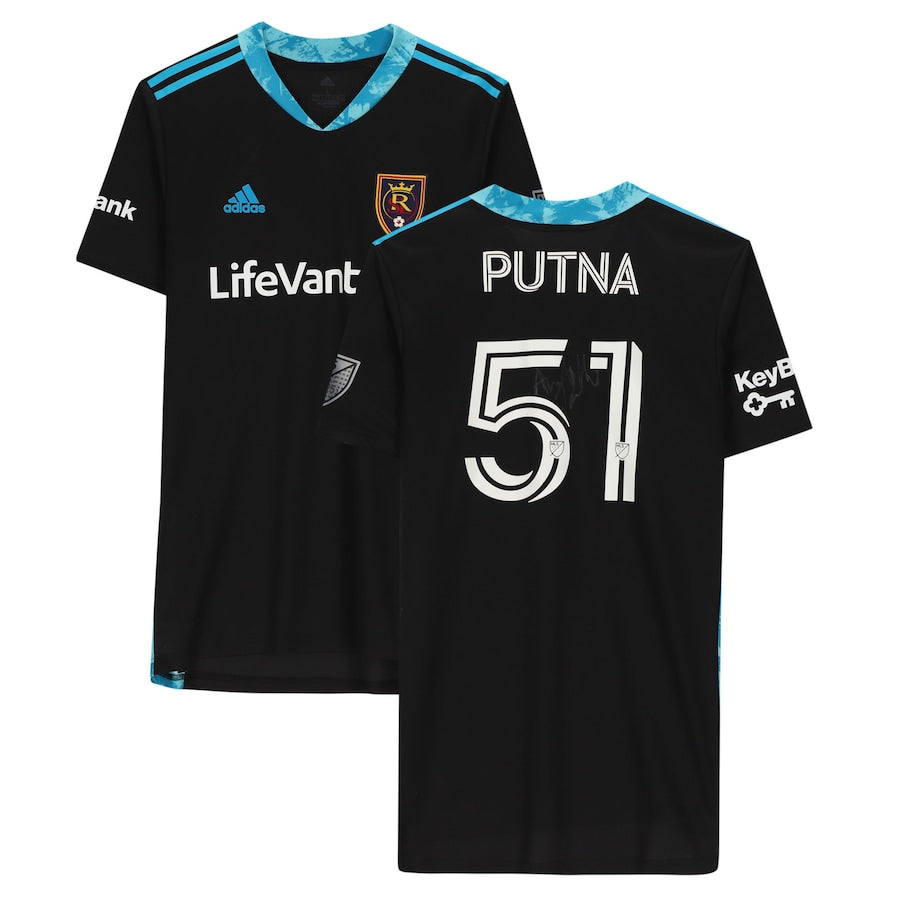 Andrew Putna Real Salt Lake Autographed Match-Used #51 Black Jersey from the 2020 MLS Season