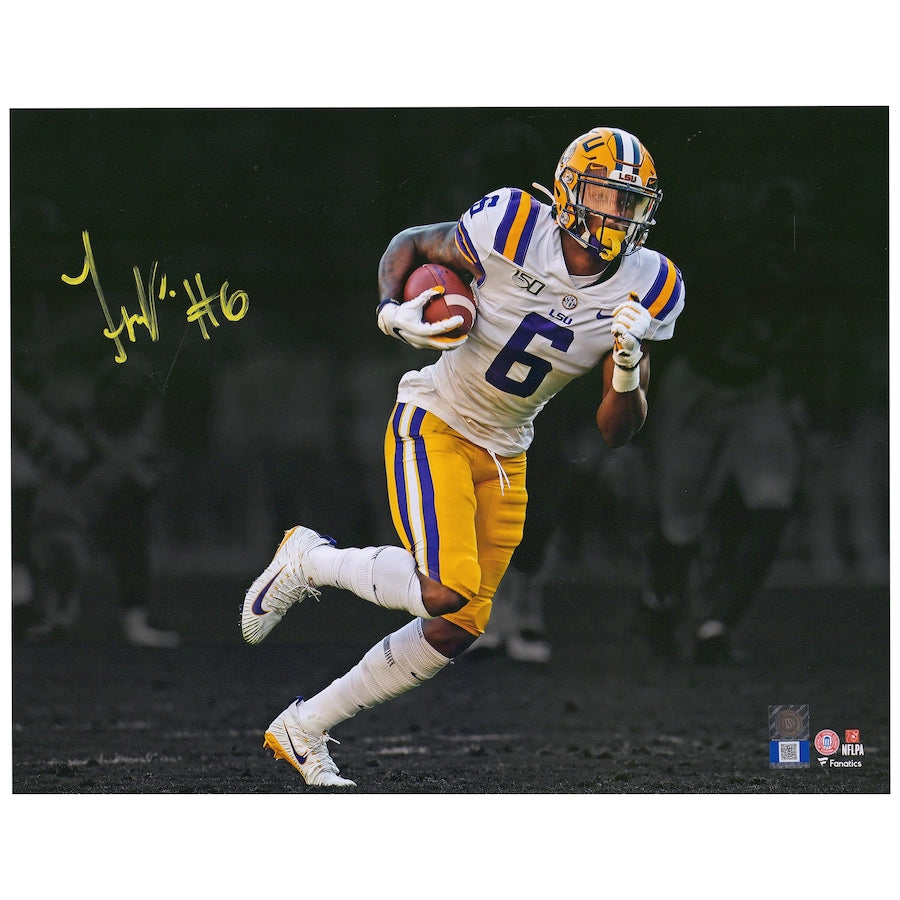 Terrace Marshall Jr. LSU Tigers Autographed Autographed 11'' x 14'' Spotlight Photograph