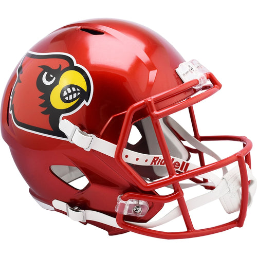 Louisville Cardinals Unsigned Riddell FLASH Alternate Revolution Speed Replica Football Helmet