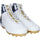 Navy Midshipmen Team-Issued White Hammer Cleats from the 2020 Army/Navy Game - Size 16