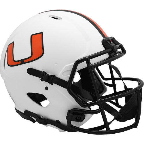 Miami Hurricanes Riddell LUNAR Alternate Revolution Speed Authentic Football Helmet