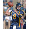 Aaron Rodgers Cal Bears Unsigned Blue Jersey Passing Photograph