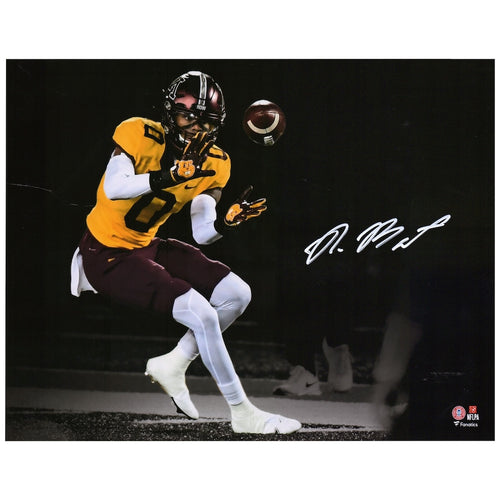 Rashod Bateman Minnesota Golden Gophers Autographed 11'' x 14'' Spotlight Photograph