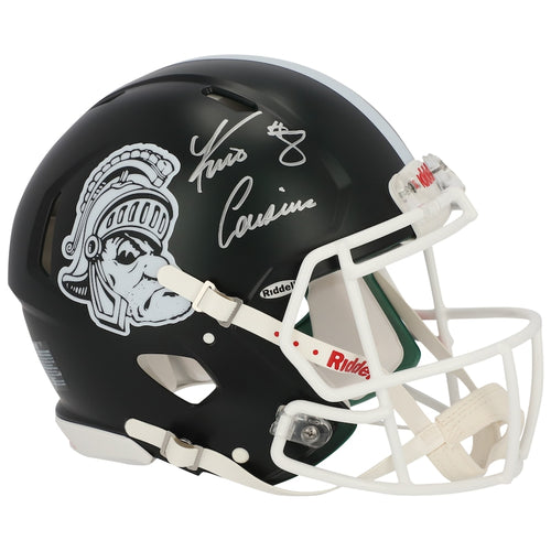 Kirk Cousins Michigan State Spartans Autographed Riddell Speed Authentic Helmet with Gruff Sparty Logo