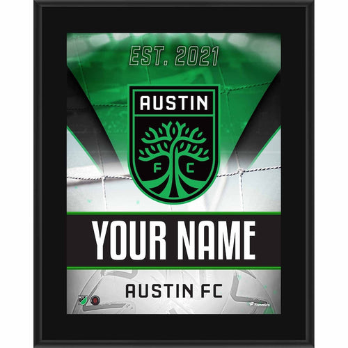 Austin FC 10.5'' x 13'' Personalized Sublimated Team Logo Plaque