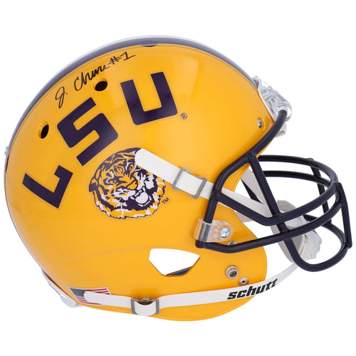 Ja'Marr Chase LSU Tigers Autographed Riddell Speed Replica Helmet
