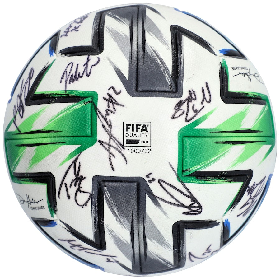 New England Revolution Autographed Match-Used Soccer Ball from the 2020 MLS Season with 20 Signatures - A49008