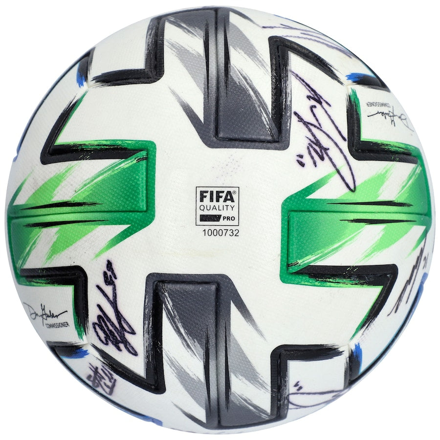 New England Revolution Autographed Match-Used Soccer Ball from the 2020 MLS Season with 20 Signatures - A49009