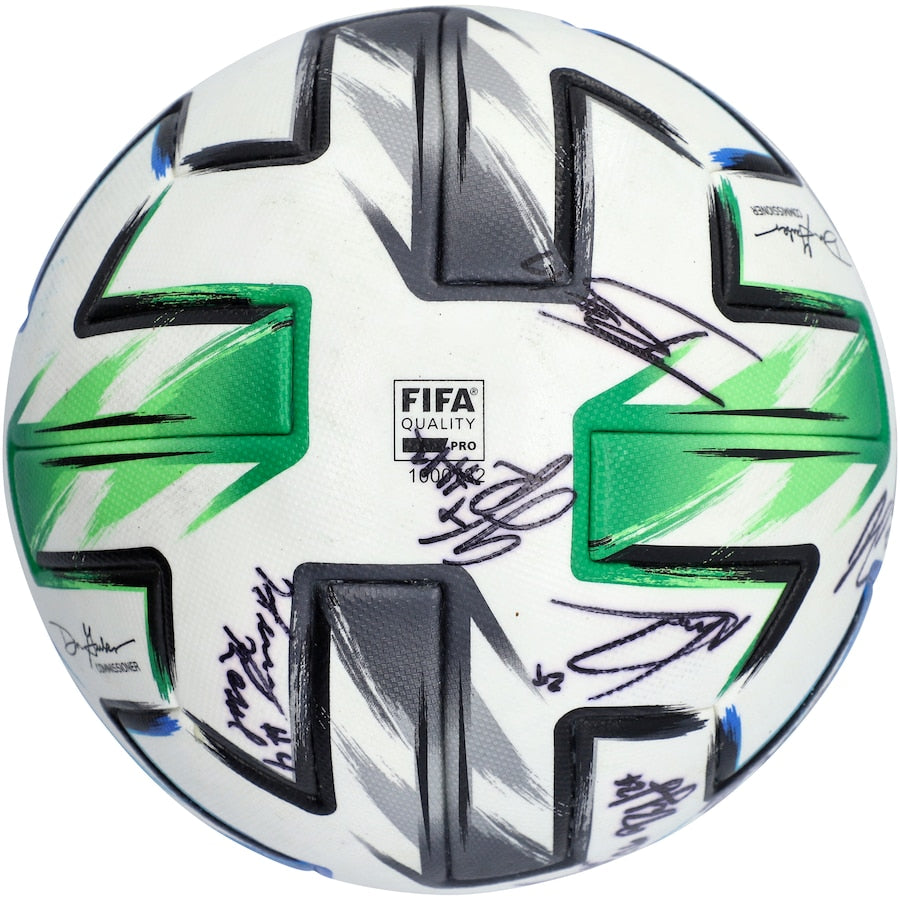 New England Revolution Autographed Match-Used Soccer Ball from the 2020 MLS Season with 20 Signatures - A49011