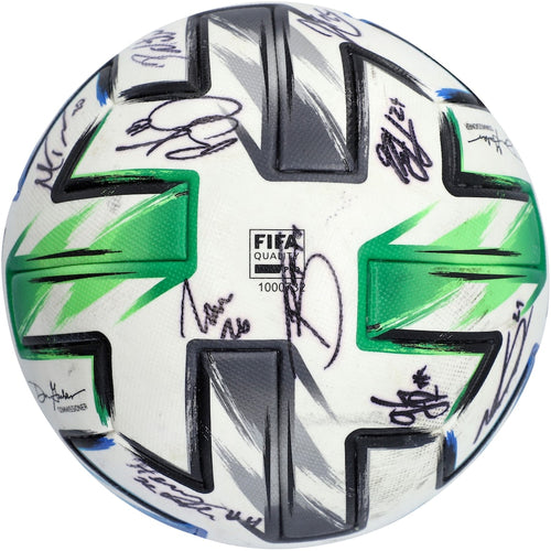 New England Revolution Autographed Match-Used Soccer Ball from the 2020 MLS Season with 20 Signatures - A49015