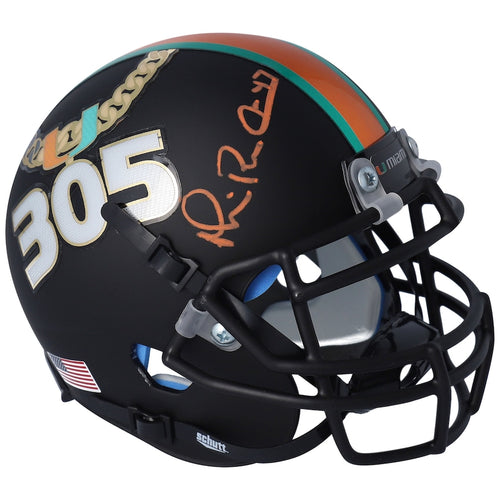 Michael Irvin Miami Hurricanes Autographed Schutt Tradition Mini Helmet - Fanatics Exclusive