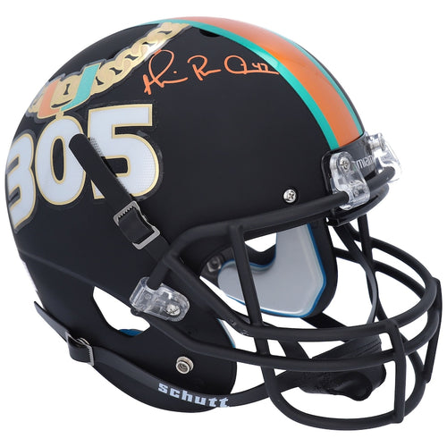 Michael Irvin Miami Hurricanes Autographed Fanatics Exclusive Schutt Tradition Replica Helmet