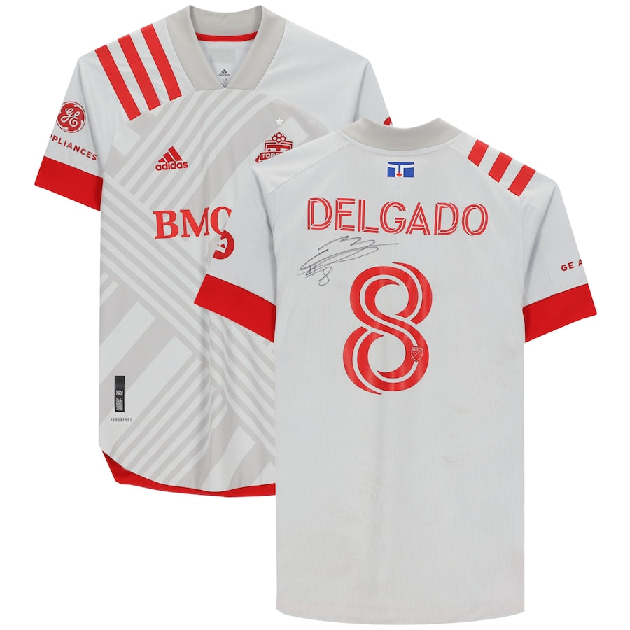 Mark Delgado Toronto FC Autographed adidas Match-Used Gray Jersey from the 2020 MLS Season