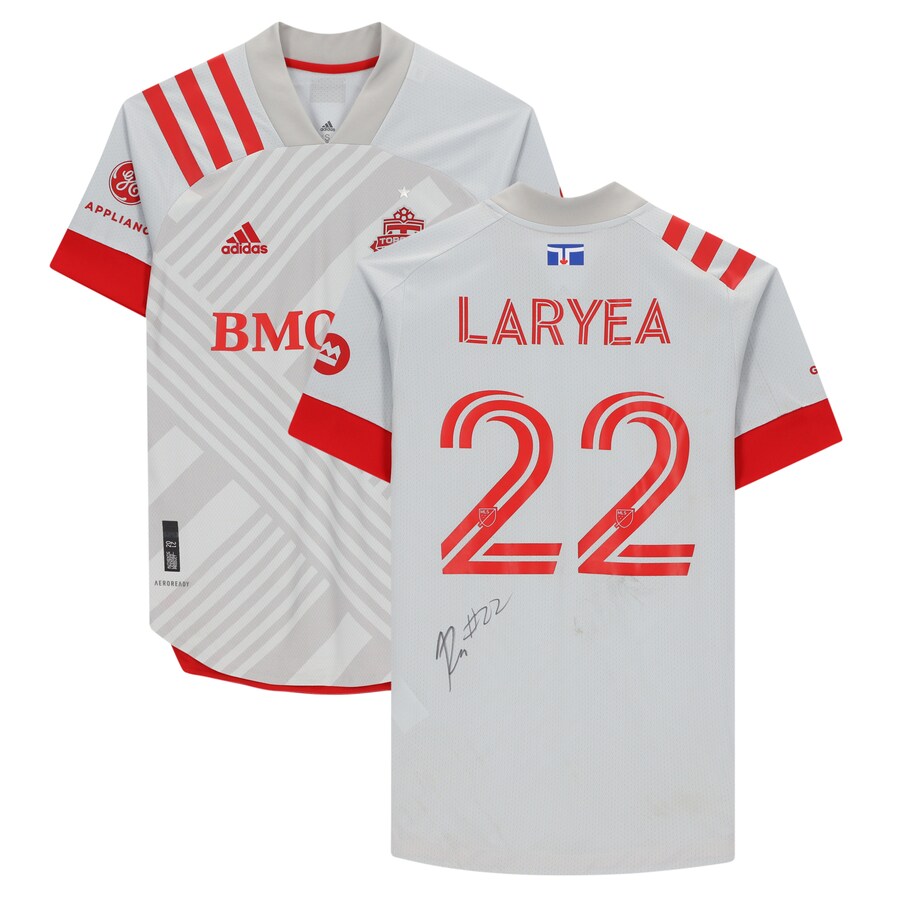Richie Laryea Toronto FC Autographed adidas Match-Used Gray Jersey from the 2020 MLS Season