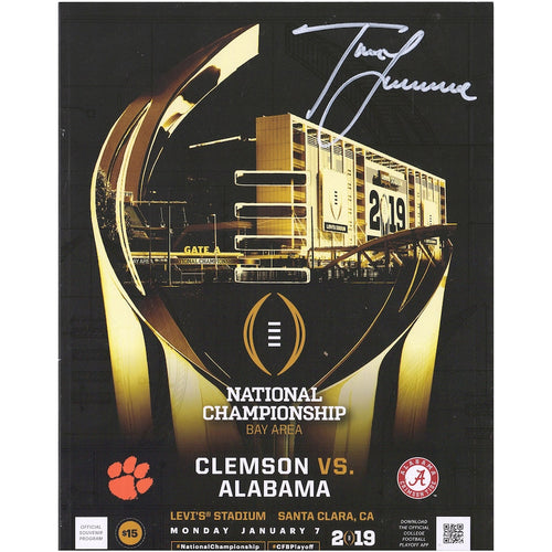 Trevor Lawrence Clemson Tigers Autographed 2019 National Championship Game Program