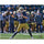Ian Book Notre Dame Fighting Irish Autographed 8'' x 10'' Navy Jersey Passing Photograph with ''PLAY LIKE A CHAMPION TODAY!'' Inscription
