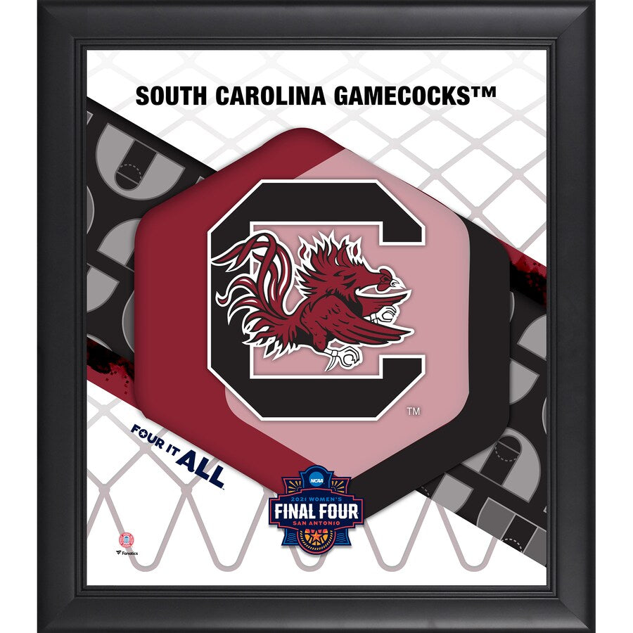 South Carolina Gamecocks 2021 NCAA Women's Basketball Tournament March Madness Final Four Bound Framed 15'' x 17'' Collage