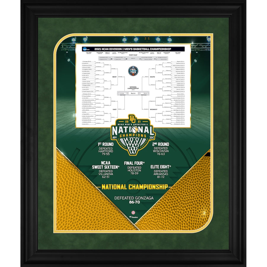 Baylor Bears 2021 NCAA Men's Basketball National Champions Framed 20'' x 24'' Collage