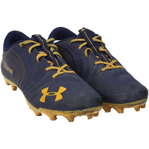 Navy Cal Bears Under Armour Team-Issued Nitro Low Cleats from the Football Program - Size 13