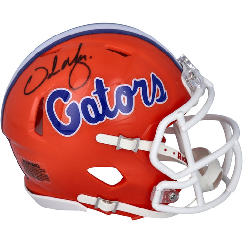 Urban Meyer Florida Gators Autographed Riddell Orange Speed Mini Helmet