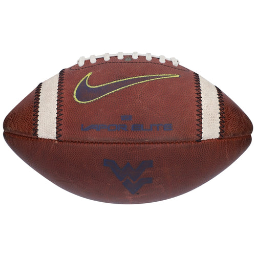 West Virginia Mountaineers Game-Used Football from the 2020 NCAA Season