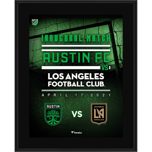 Austin FC 10'' x 13'' Inaugural Match Plaque