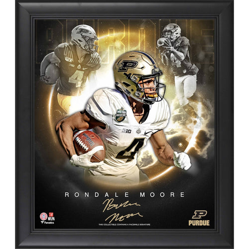 Rondale Moore Purdue Boilermakers Facsimile Signature Framed 15'' x 17'' Stars of the Game Collage