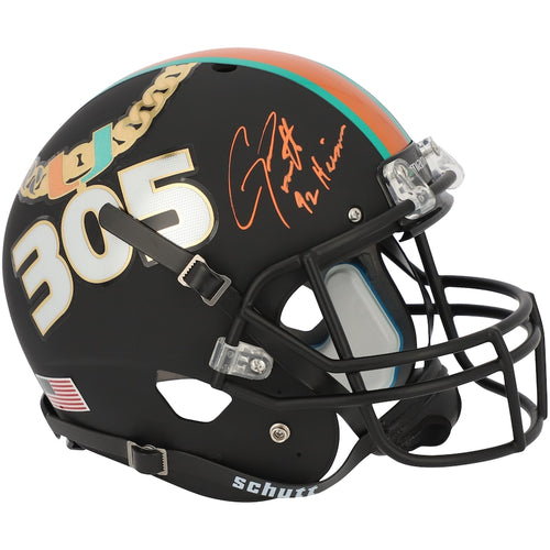Gino Torretta Miami Hurricanes Autographed Schutt Tradition Replica Helmet with ''92 Heisman'' Inscription - Fanatics Exclusive