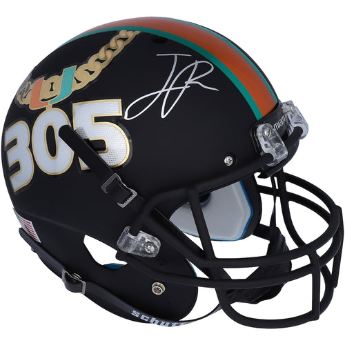 Jaelan Phillips Miami Hurricanes Autographed Schutt Tradition Replica Helmet - Fanatics Exclusive