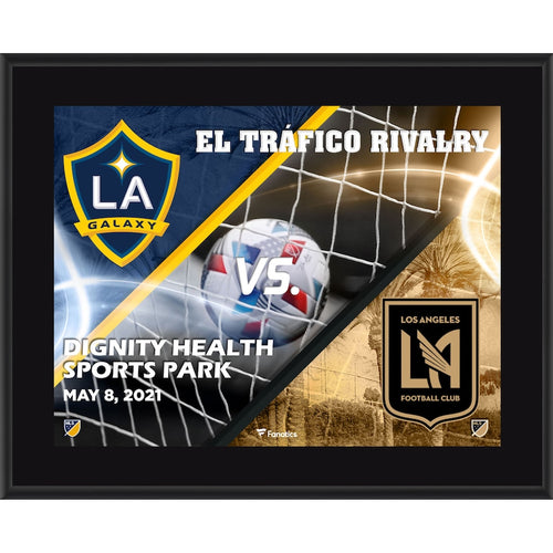 LA Galaxy vs. LAFC 10'' x 13'' 2021 El Trafico Rivalry Sublimated Plaque