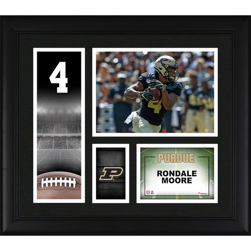 Rondale Moore Purdue Boilermakers Framed 15'' x 17'' Core Collage
