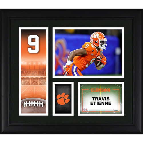 Travis Etienne Clemson Tigers Framed 15'' x 17'' Player Core Collage