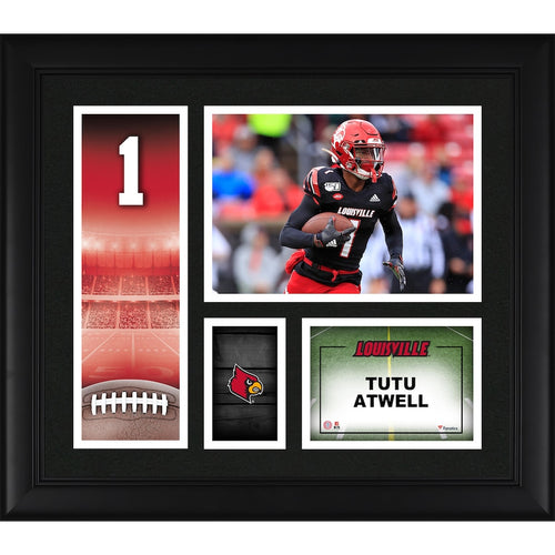 Tutu Atwell Louisville Cardinals Framed 15'' x 17'' Player Core Collage