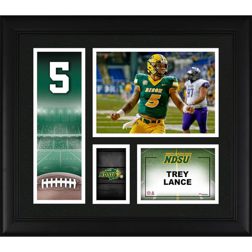 Trey Lance NDSU Bison 15'' x 17'' Player Core Collage