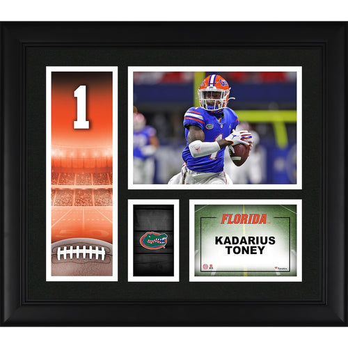 Kadarius Toney Florida Gators Framed 15'' x 17'' Player Core Collage