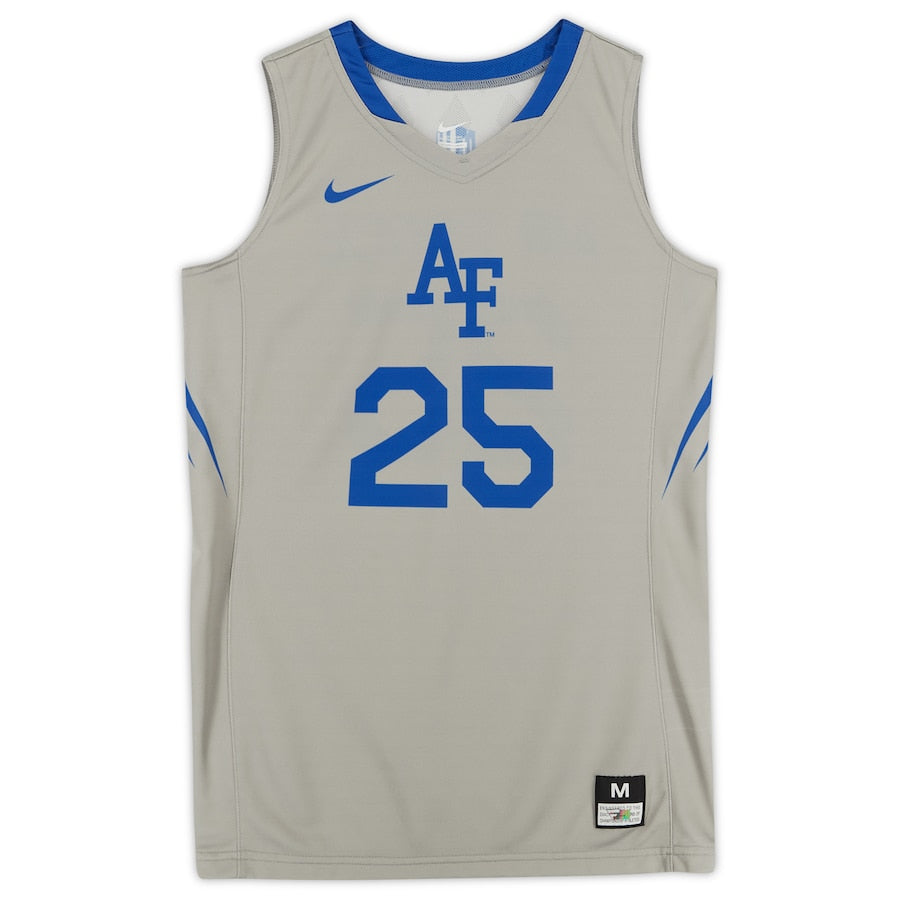 Air Force Falcons Team-Issued #25 Gray Jersey from the Basketball Program - Size M