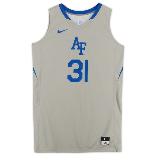 Air Force Falcons Team-Issued #31 Gray Jersey from the Basketball Program - Size L