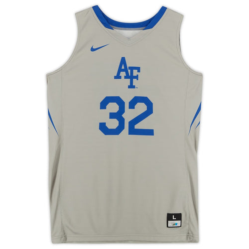 Air Force Falcons Team-Issued #32 Gray Jersey from the Basketball Program - Size L