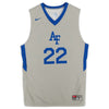Air Force Falcons Nike Team-Issued #22 Gray Alternate Team Jersey from the Basketball Program - Size L